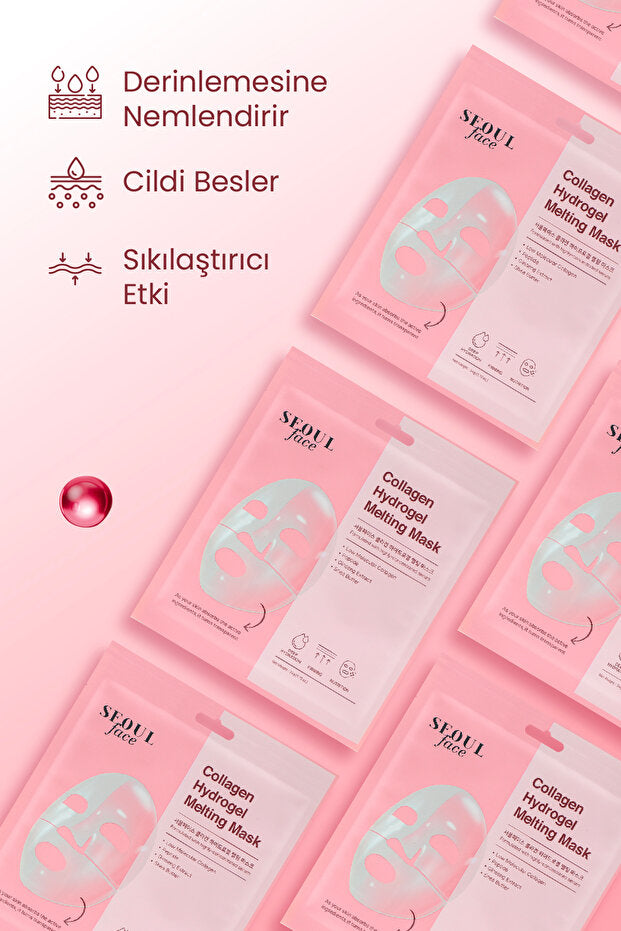 Kolajen Hydrojel Yüz Maskesi – Nemlendirici & Besleyici | 34 gr