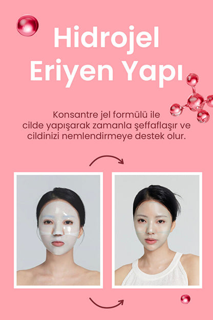 Kolajen Hydrojel Yüz Maskesi – Nemlendirici & Besleyici | 34 gr