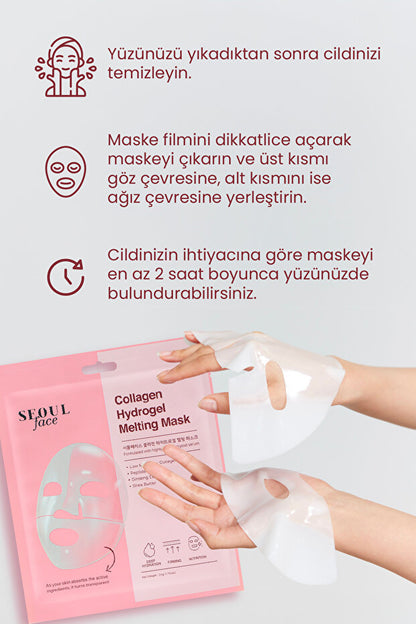 Kolajen Hydrojel Yüz Maskesi – Nemlendirici & Besleyici | 34 gr
