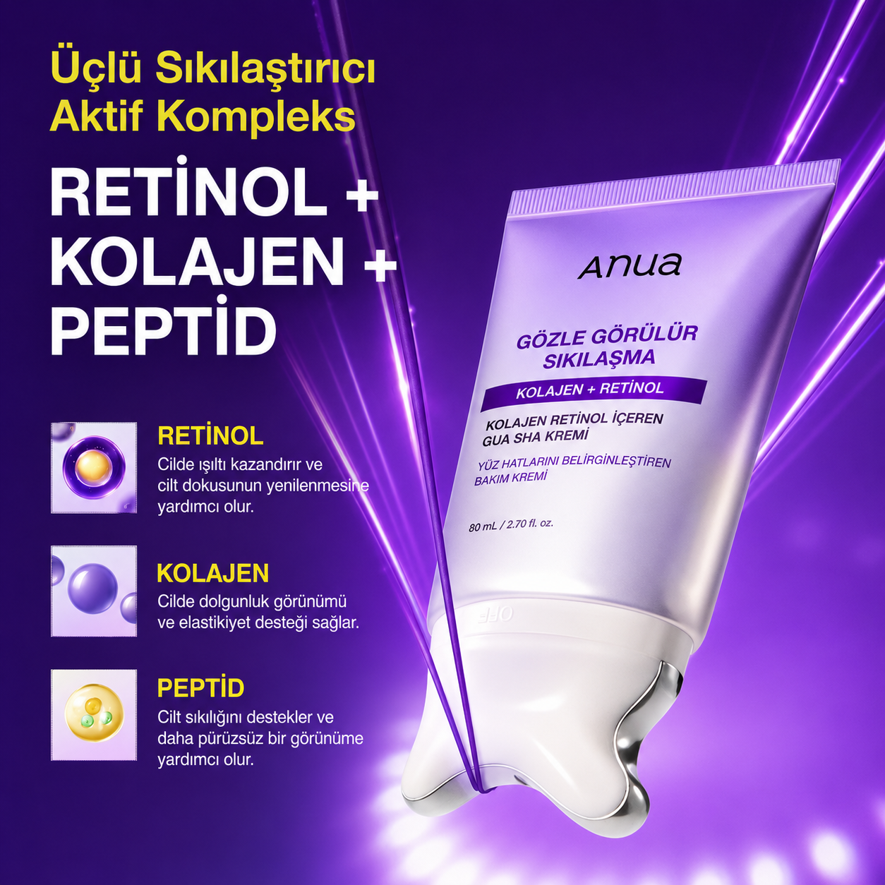 Anua | Gua Sha Yüz Şekillendirici Krem